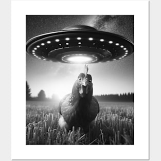 Chicken UFO Meme Posters and Art